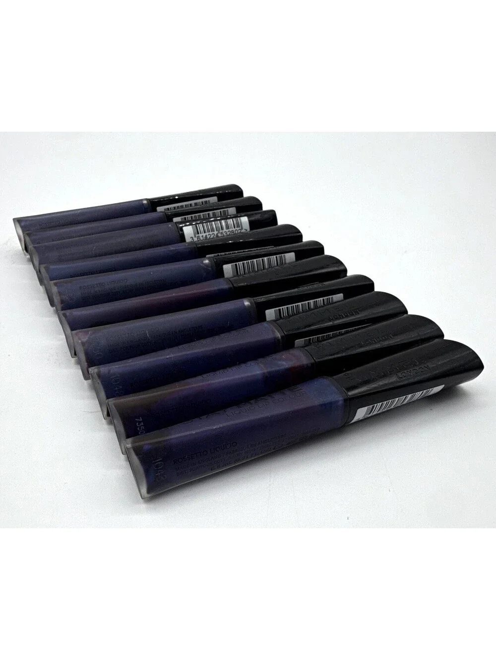 Lot of 10 Rimmel Stay Matte Liquid Lip Color 830 Blue Iris Matte 0.2 fl oz